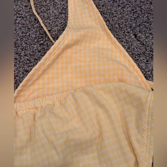 Women’s Yellow Gingham Bikini - Picture 3 of 6